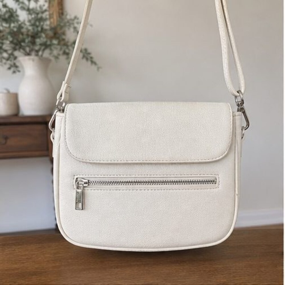 Charcoal Woven Crossbody Bag